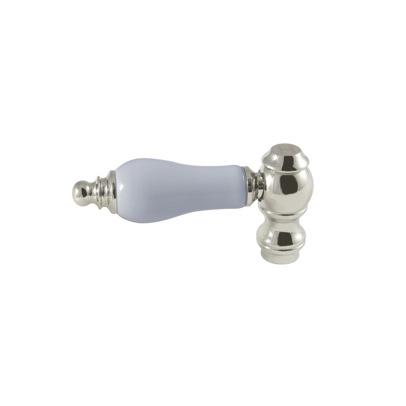 KSH3226PLH Hot Porcelain Lever Handle, Polished Nickel