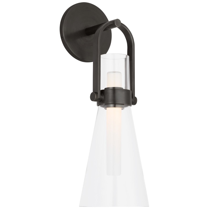 LED Wall Sconce from the Larkin Collection in Bronze Finish by Visual Comfort Signature