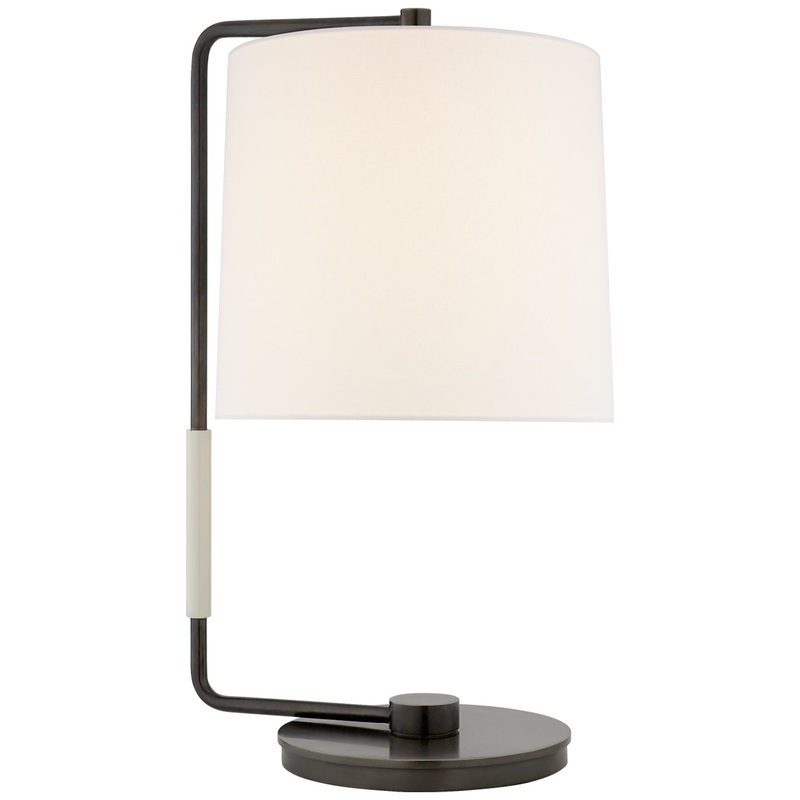 One Light Table Lamp from the Swing Collection in Bronze Finish by Visual Comfort Signature