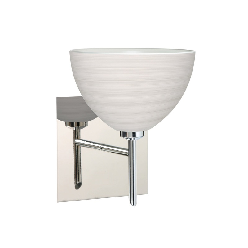 One Light Wall Sconce from the Brella Collection in Chrome Finish by Besa