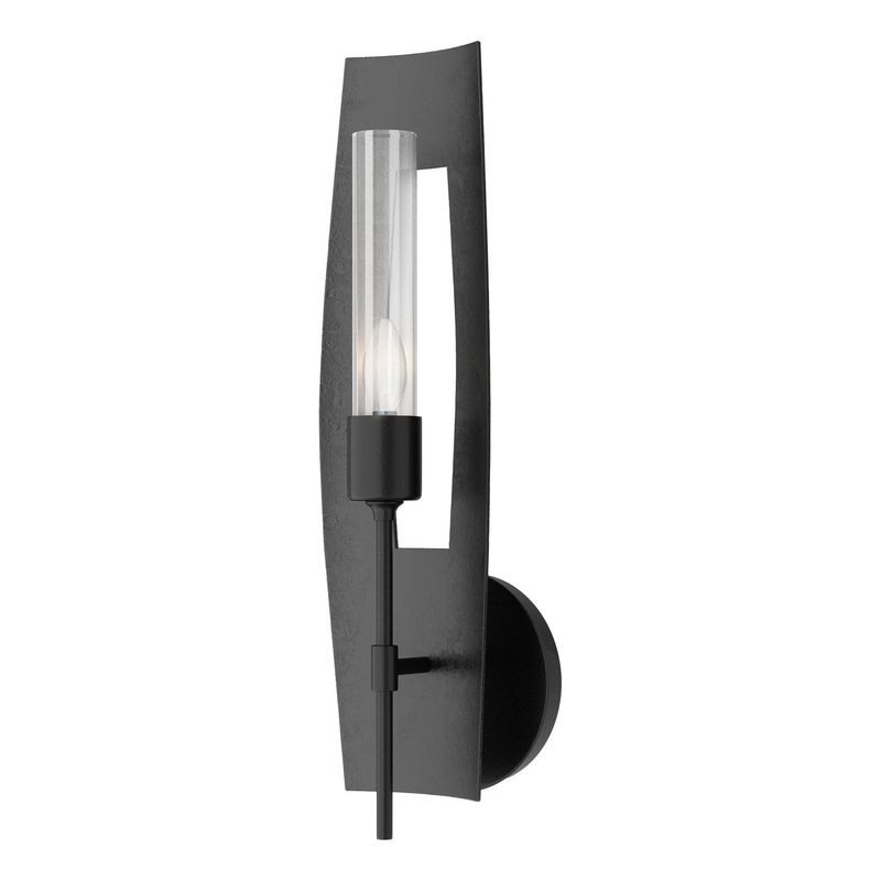 Passage 1-Light Sconce Ink Clear Glass (ZM)