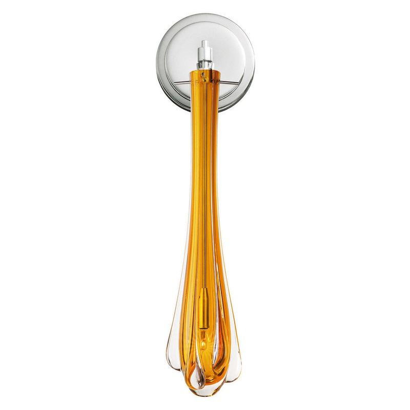 Wall Sconce from the Dew Drop Collection in Polished Nickel Finish by Stone Lighting