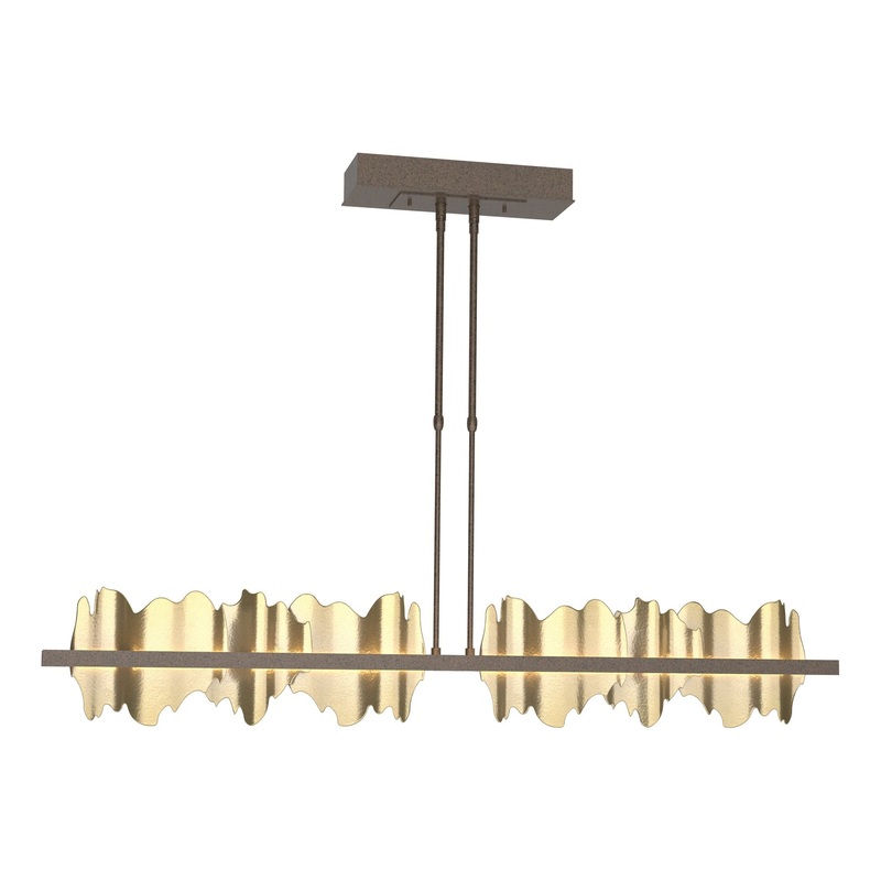 Hildene Large LED Pendant Bronze Modern Brass