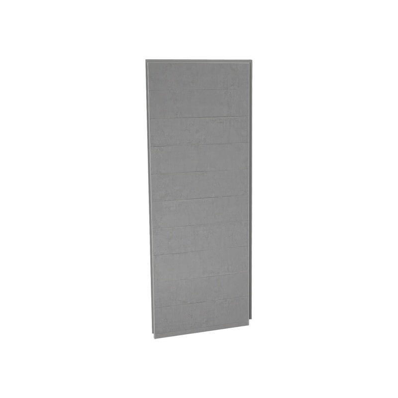 MAAX 103415-305-517 Utile 36 in. Composite Direct-to-Stud Side Wall in Factory Sleek Smoke