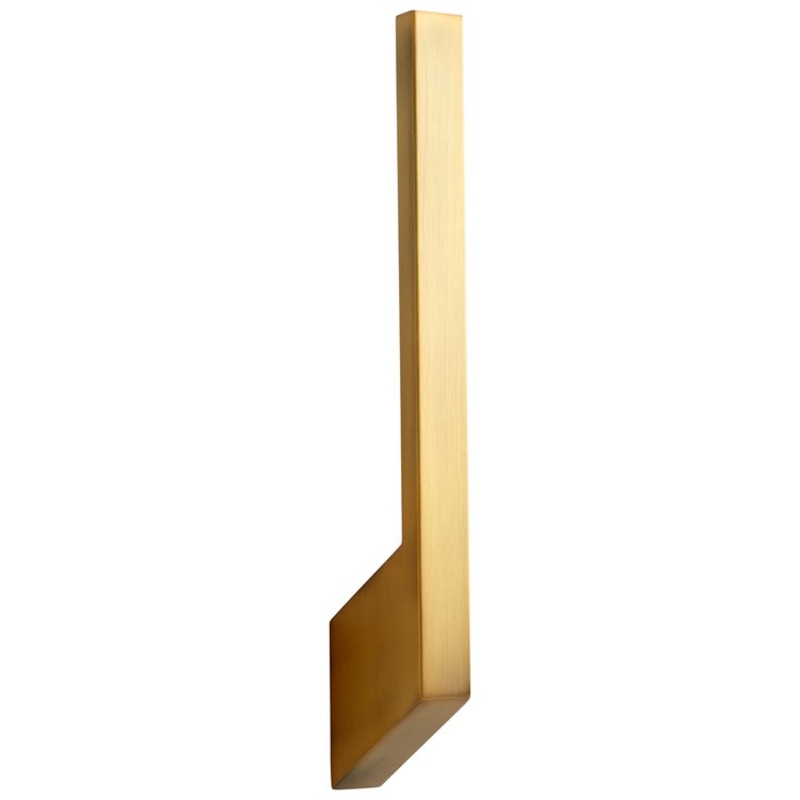 Mirage Single-Light LED Wall Sconce – Aged Brass