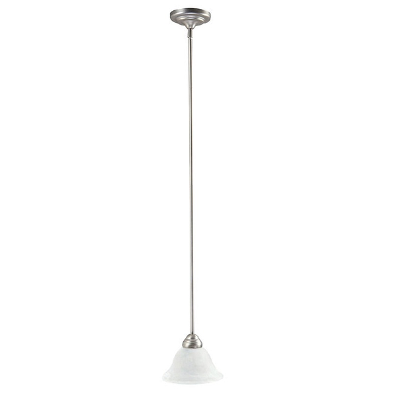 One Light Pendant from the Samuel Collection in Matte Nickel Finish by Capital Lighting