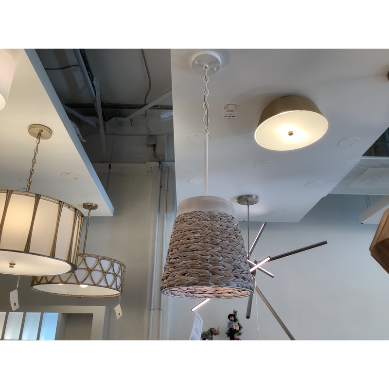 One Light Pendant from the Tallulah Collection in Chalk Wash Finish by Capital Lighting (Clearance Display, Final Sale)