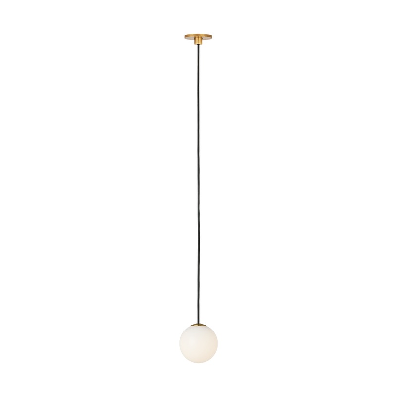 Orbet 1 Light Port Alone Pendant Hand Rubbed Antique Brass