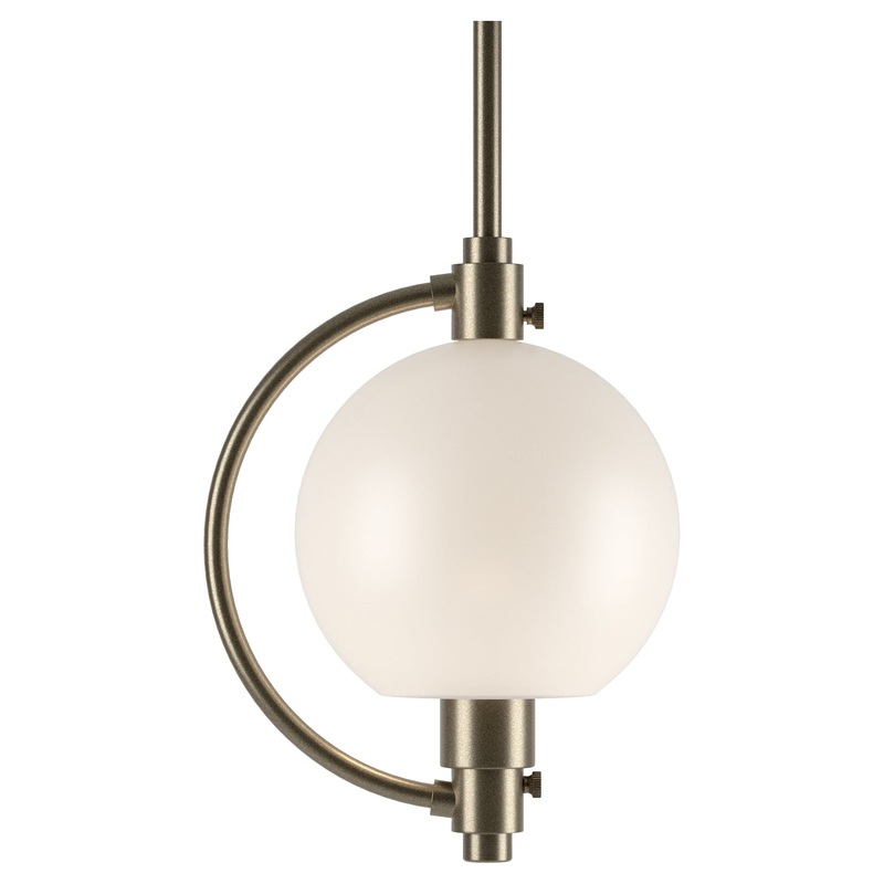 Pluto Mini Pendant Soft Gold Opal Glass (GG)