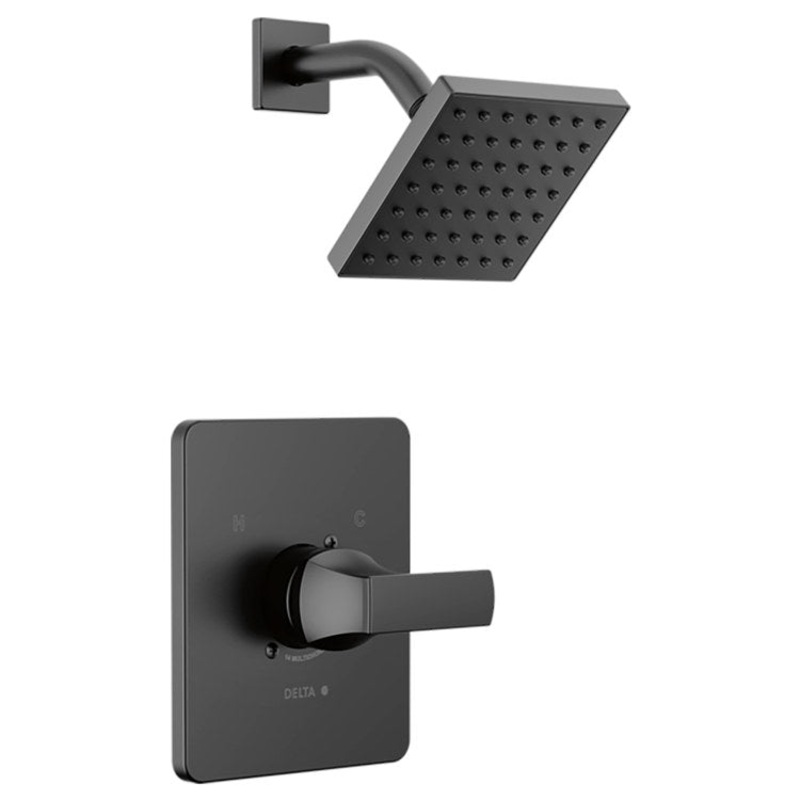 Shower Trim Velum 14 Series Monitor Less Handle Matte Black ADA 1.75 Gallons per Minute