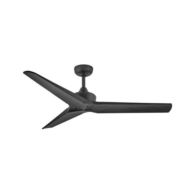 52″ Smart Fan from the Chisel Collection in Matte Black Finish by Hinkley
