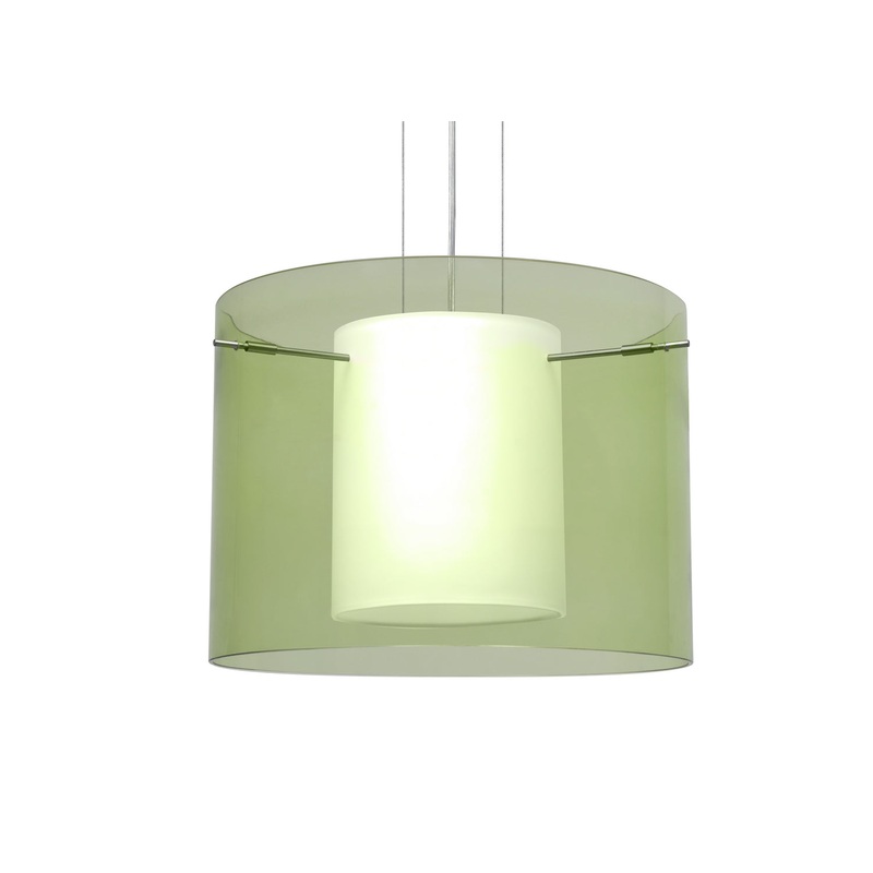 Besa 1KG-L00707-LED-SN Pahu One Light Pendant Satin Nickel