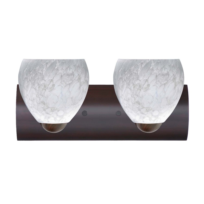 Besa 2WZ-412219-BR Bolla Two Light Wall Sconce Bronze (Discontinued)