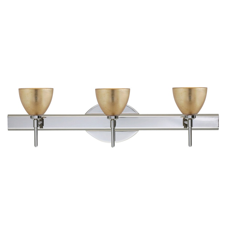 Besa 3SW-1758GF-CR Divi Three Light Wall Sconce Chrome (Discontinued)