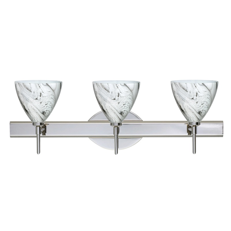Besa 3SW-1779MG-CR Mia Three Light Wall Sconce Chrome (Discontinued)