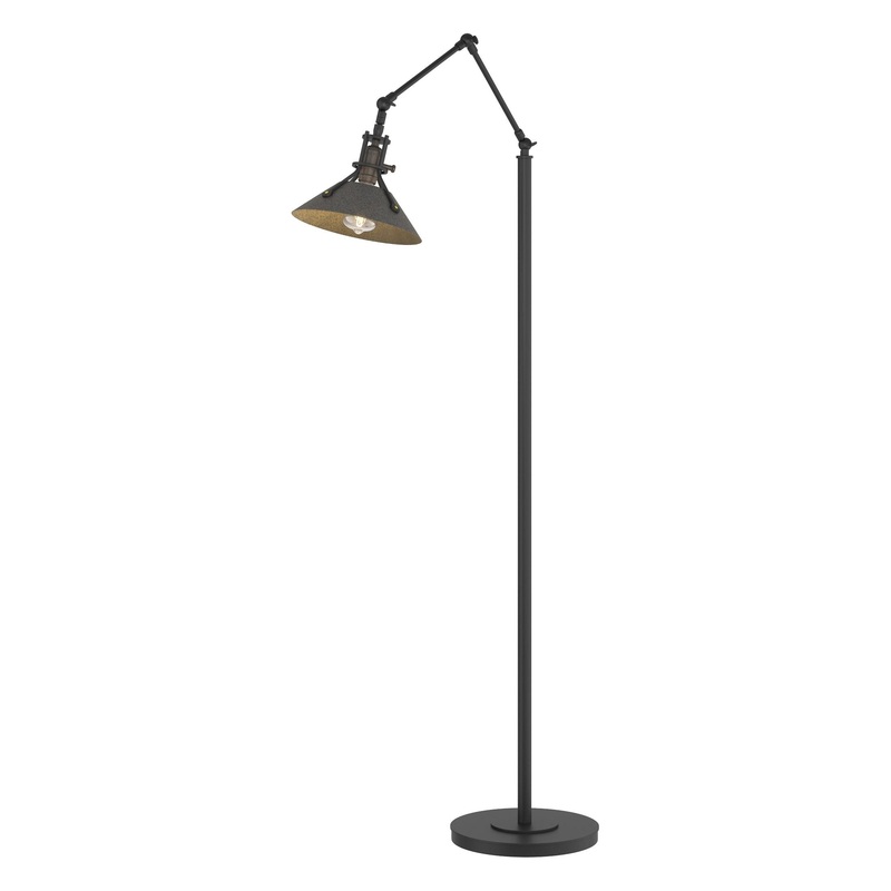 Henry Floor Lamp Black Natural Iron