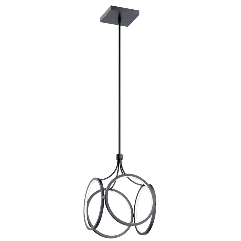 Kichler 83346MBK LED Pendant, Matte Black
