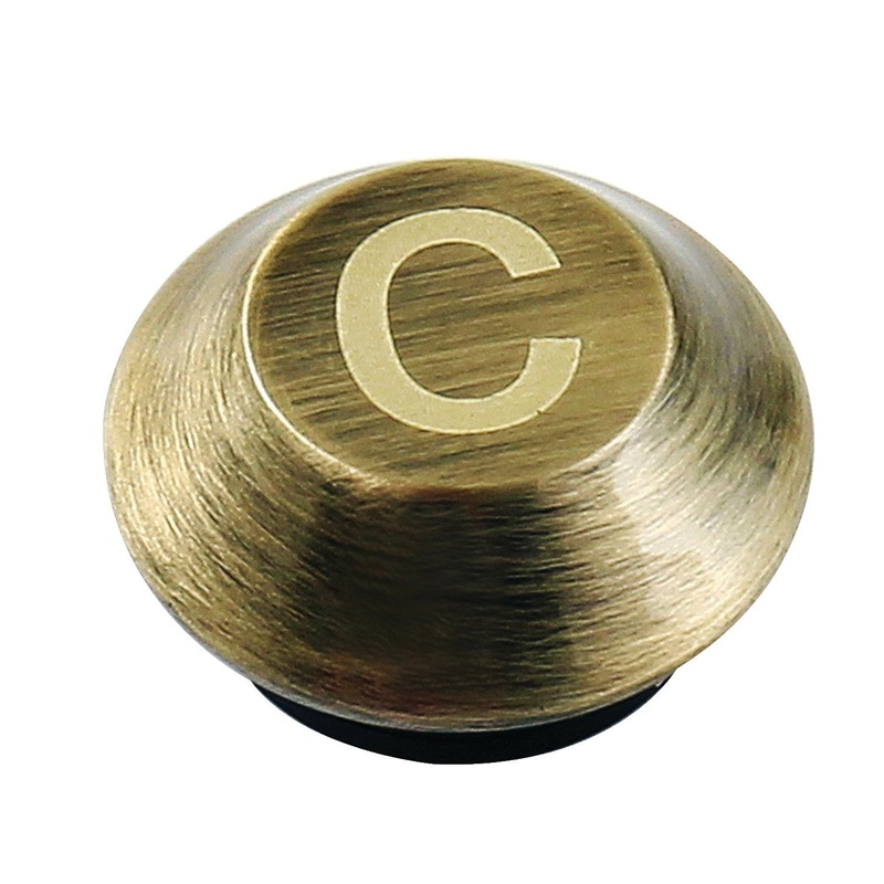 Kingston KSHI313ABC Cold Handle Index Button, Antique Brass
