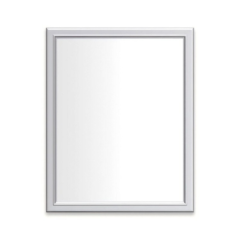 Medicine Cabinet Main Line 24W x 30H Inch 1 Doors Framed Mirror Chrome Flat Top Bryn Mawr Frame Slow Close Hinges Sliding Magnification Mirror Magnetic Strip Interior Lighting USB Charging ports Electrical Outlets Phone Holder 4 Inch