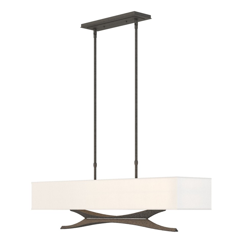 Moreau Pendant Natural Iron Natural Anna Shade (SF)