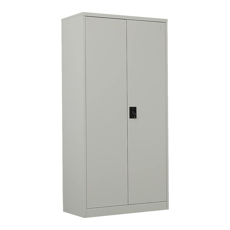 Two-Door Metal Cabinet Shelf Storage for Home Office Gym