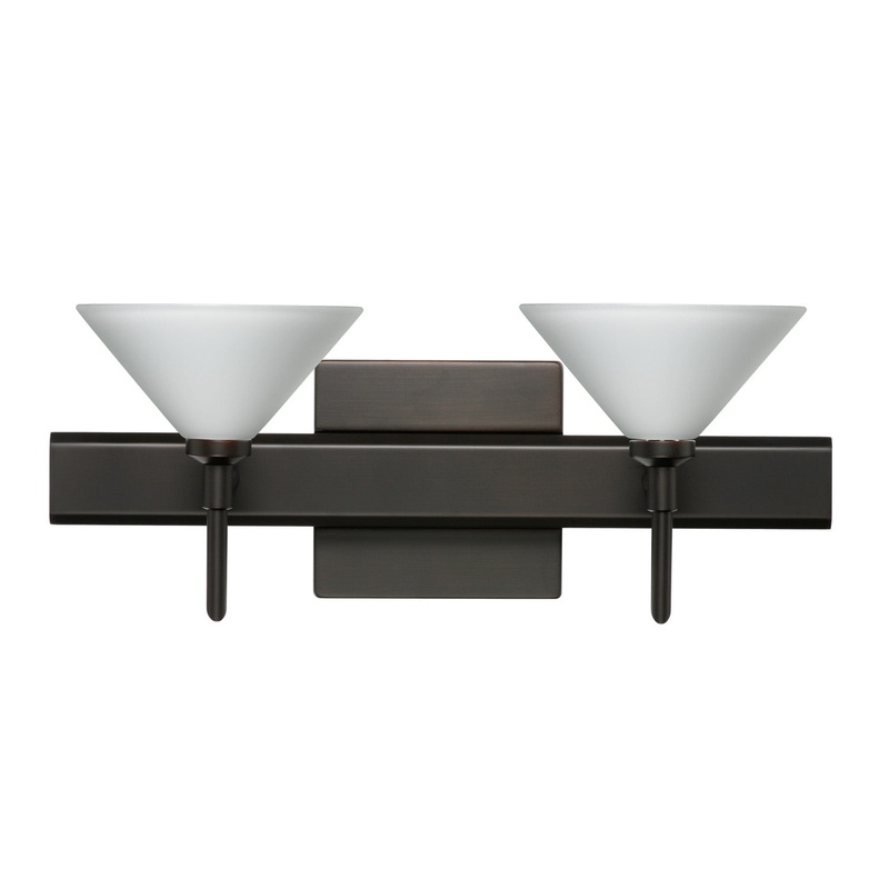 Two Light Wall Sconce from the Kona Collection in Bronze Finish by Besa