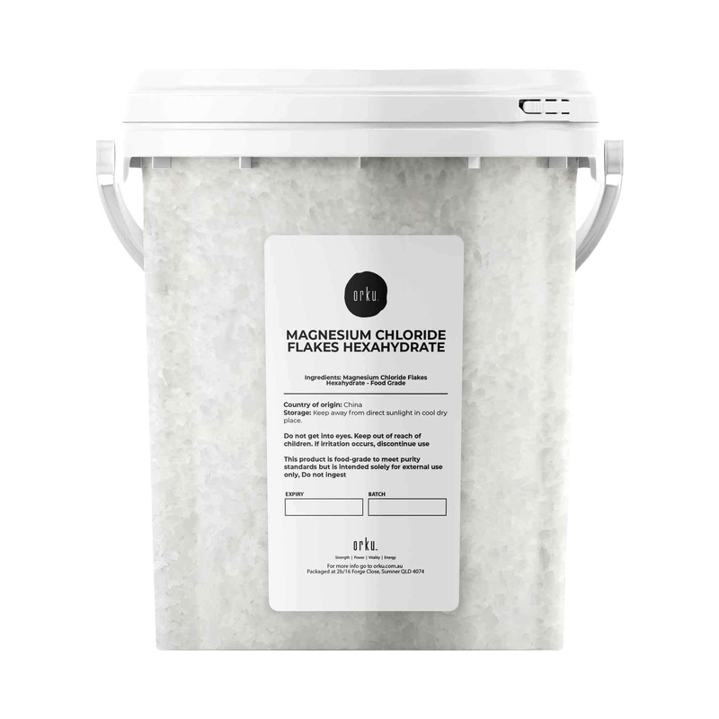 800g Magnesium Chloride Flakes Hexahydrate Tub –  Organic USP Food Grade Salt