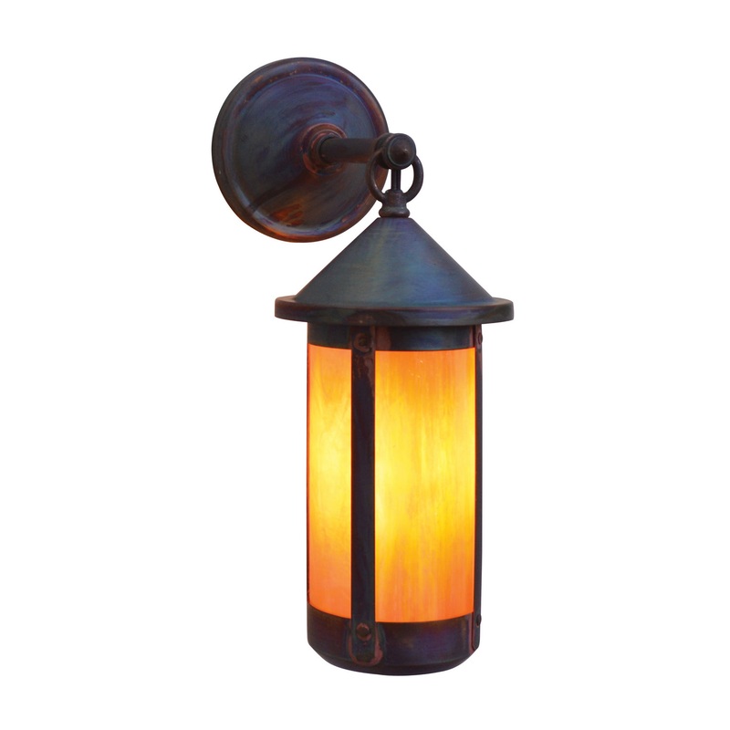 Arroyo BB-6LGW-RC Berkeley One Light Wall Mount Raw Copper