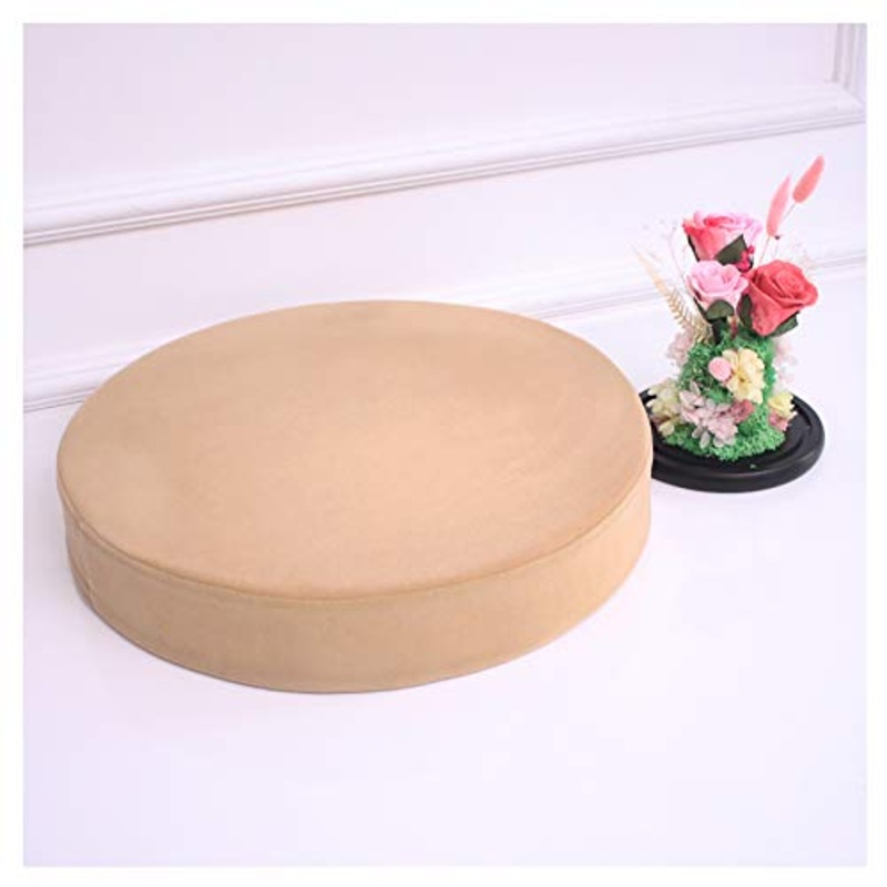Bangdezid – Cuscino rotondo per sedie, rotondo, per interni ed esterni, spessore 5 cm, colore: oro, 40 x 5 cm