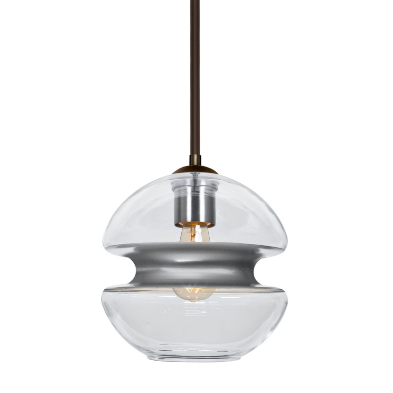 Besa 1TT-HULA8SL-EDIL-BR Hula 8 One Light Pendant Bronze