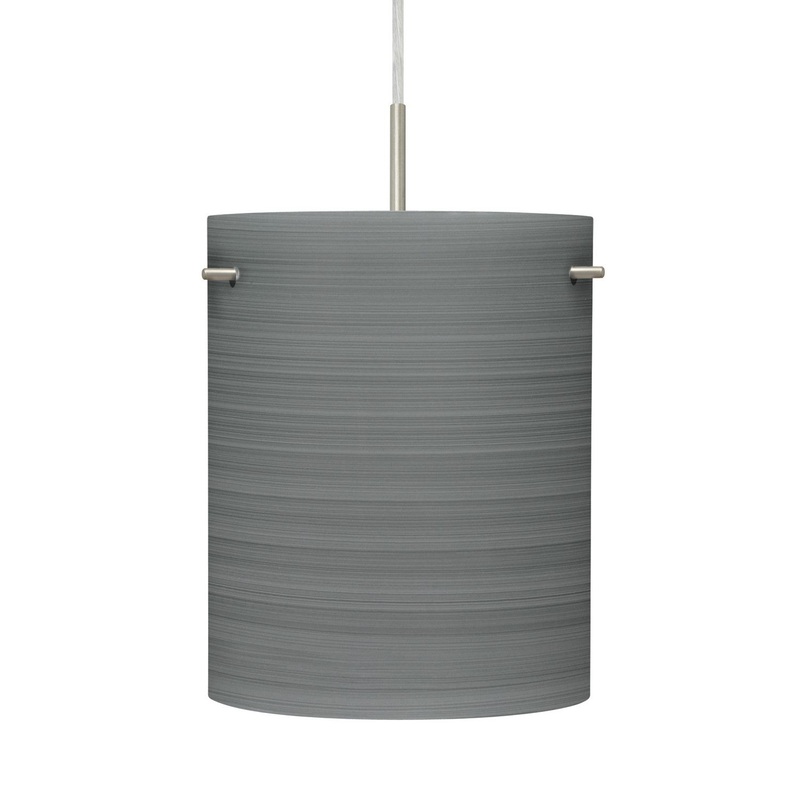 Besa J-4006TN-SN Besa Tamburo 8 Pendant One Light Pendant Black