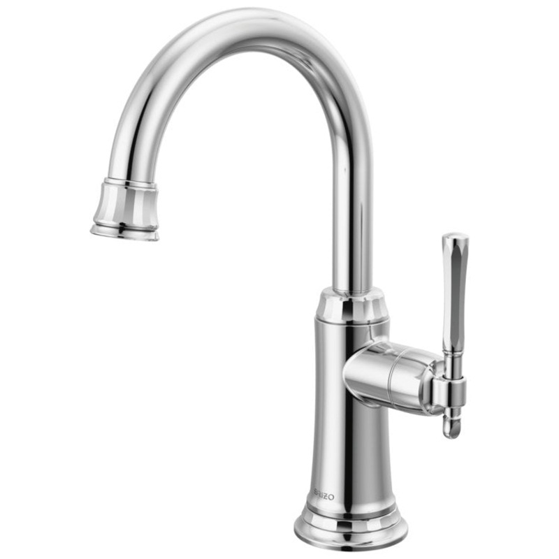 Beverage Faucet Tulham Beverage 1 Lever ADA Polished Chrome Arc 360 Degree Swivel