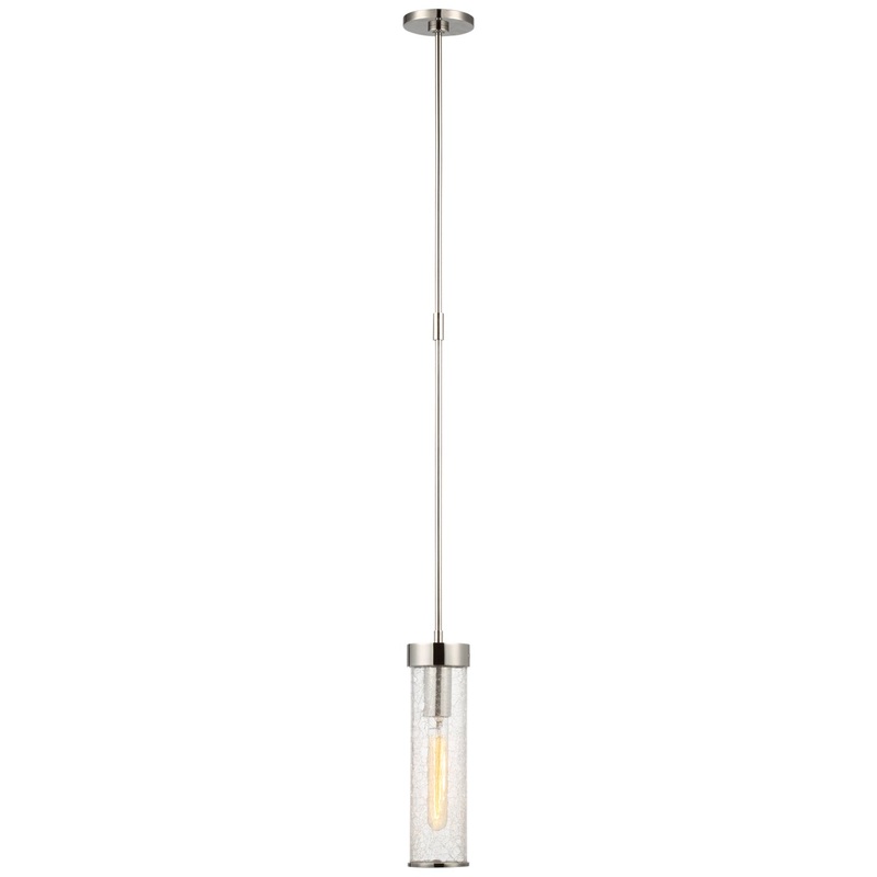LED Pendant from the Liaison Collection in Polished Nickel Finish by Visual Comfort Signature