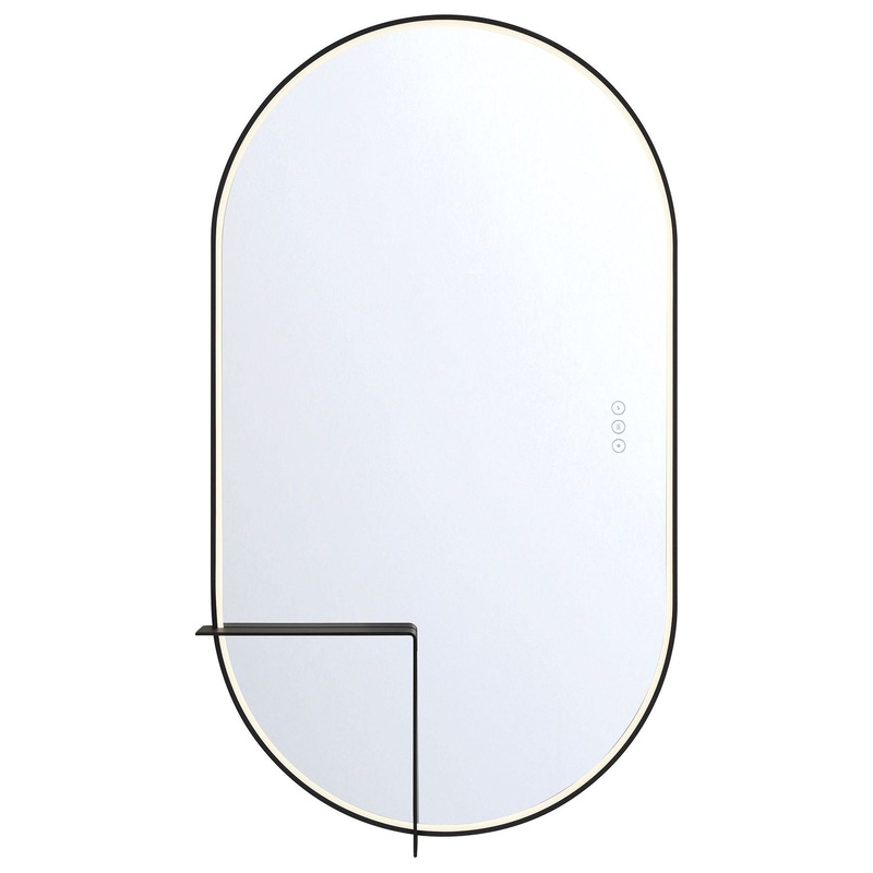 Linden 24×42″ LED Mirror Black