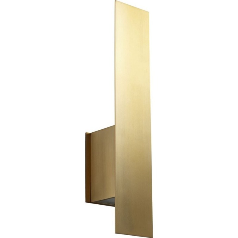 Reflex Two-Light LED Wall Sconce – Aged Brass