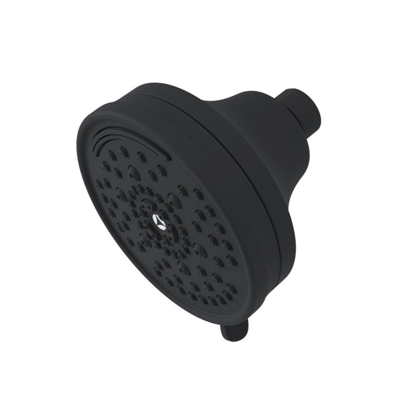 Showerhead HydroMersion Technology 7 Functions Matte Black 4 Inch 1.5 Gallons per Minute Round