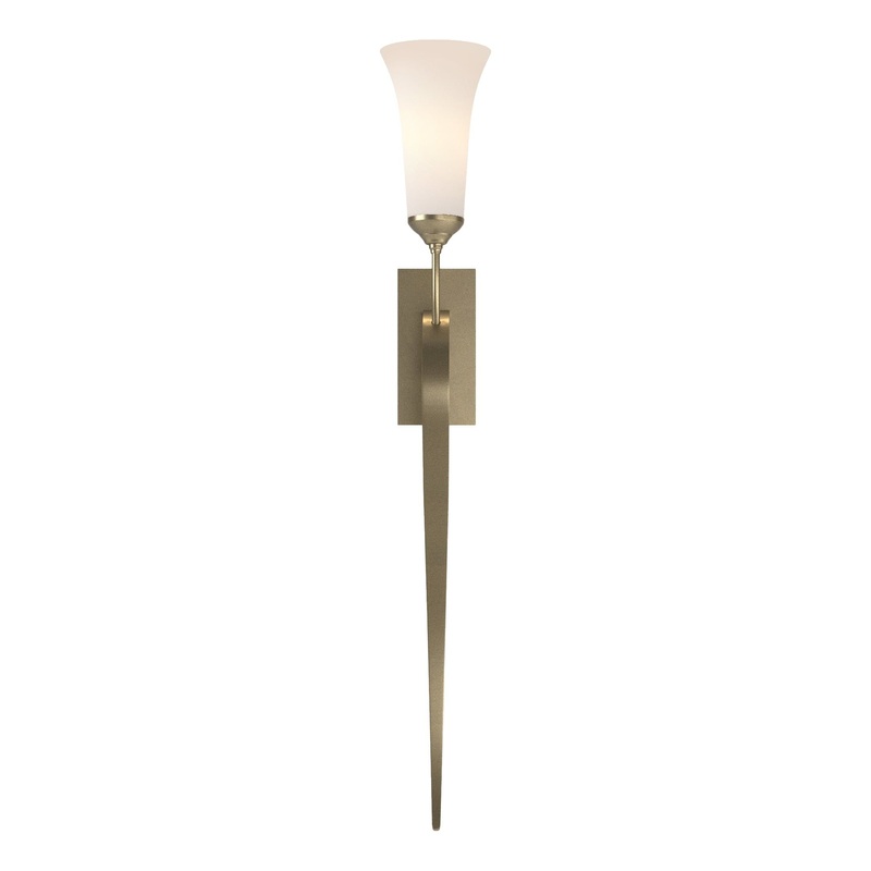 Sweeping Taper Sconce Soft Gold