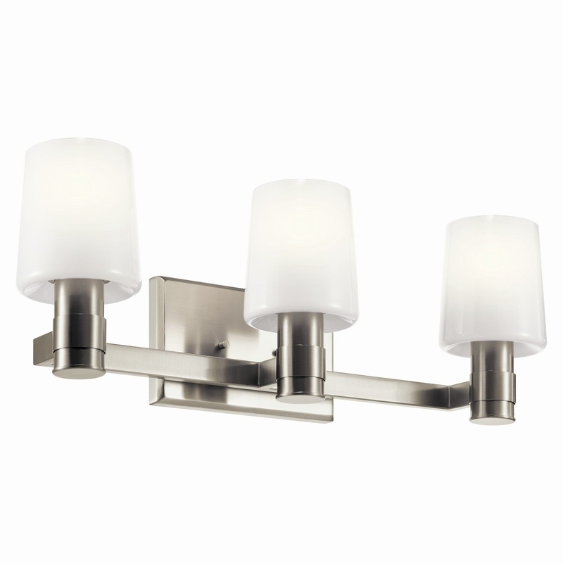 Three Light Vanity from the Adani Collection in Brushed Nickel Finish by Kichler