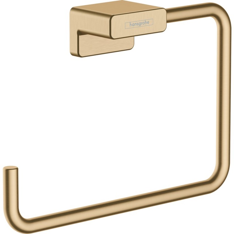 Towel Ring AddStoris 7 Inch Rectangular Brushed Bronze Metal 1-9/16 Inch