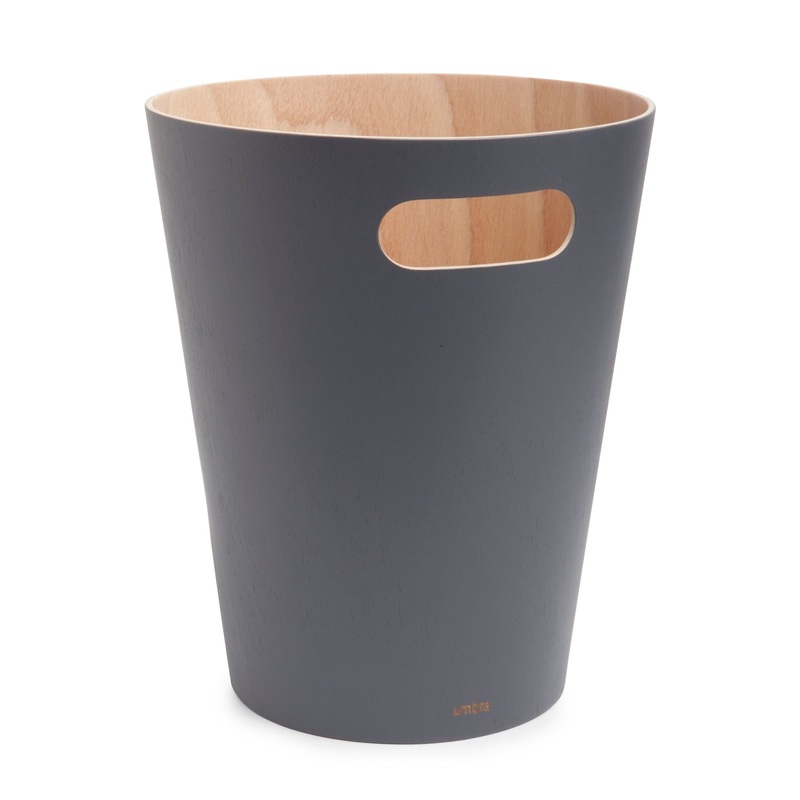 Woodrow Trash Can 2-Gallon (7.5L) Capacity Natural/Charcoal
