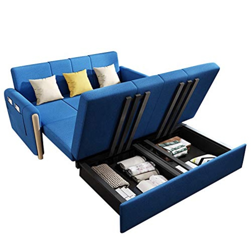 YUYTIN Daybed Legno con cassetti di stoccaggio, Telaio Divano Letto a Due Letti a Due Letti per Camera da Letto, Camera per Gli Ospiti, Soggiorno