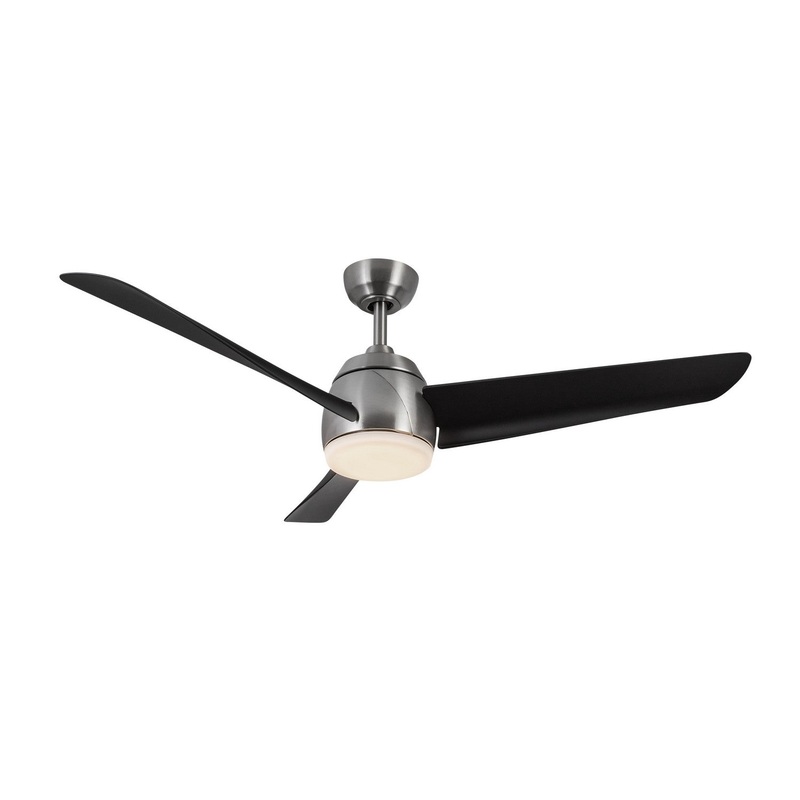 54″Ceiling Fan from the Thalia Collection in Brushed Nickel/Matte Black Finish by Kuzco Lighting