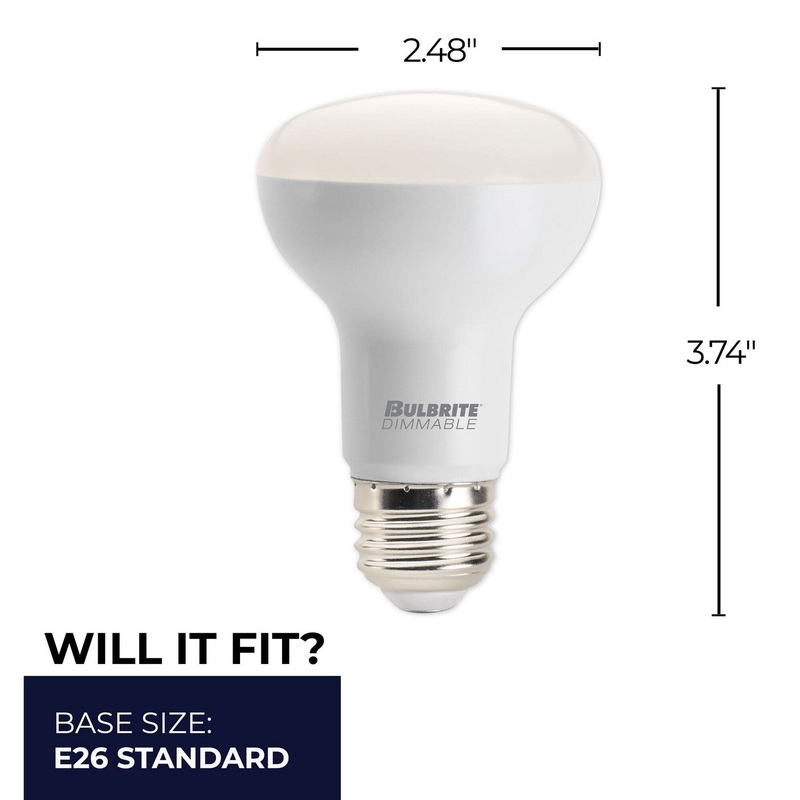 7.5 Watt R20 Frost, 525  Lumens, E26 base, 120 Volt Light Bulb by Bulbrite
