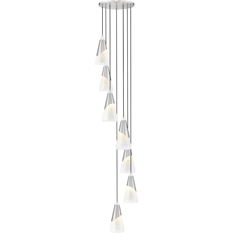 Aimie 7-Light Chandelier Brushed Nickel