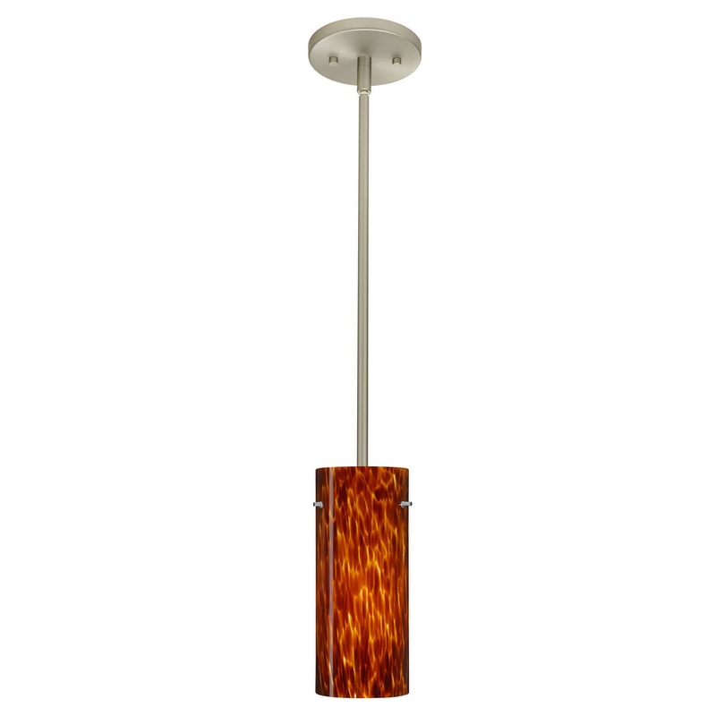 Besa 1TT-412318-SN Stilo One Light Pendant Satin Nickel