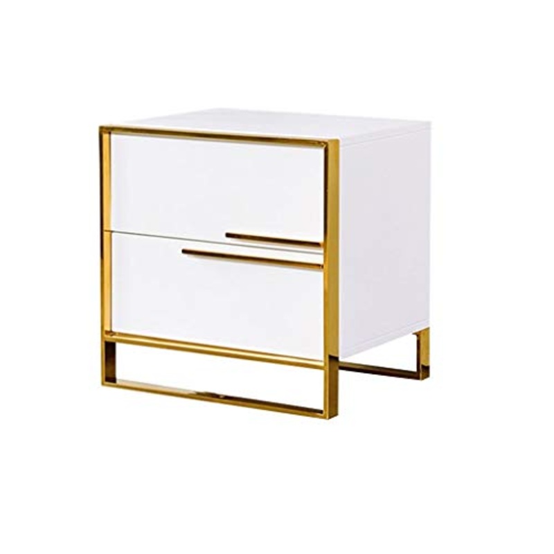 Comodini Decorazione Semplice e Moderno Armadietto di Luce Camera da Letto Armadietto cassetto Metallo Letto in Ferro battuto Armadietto Laterale Camera da Letto Mode