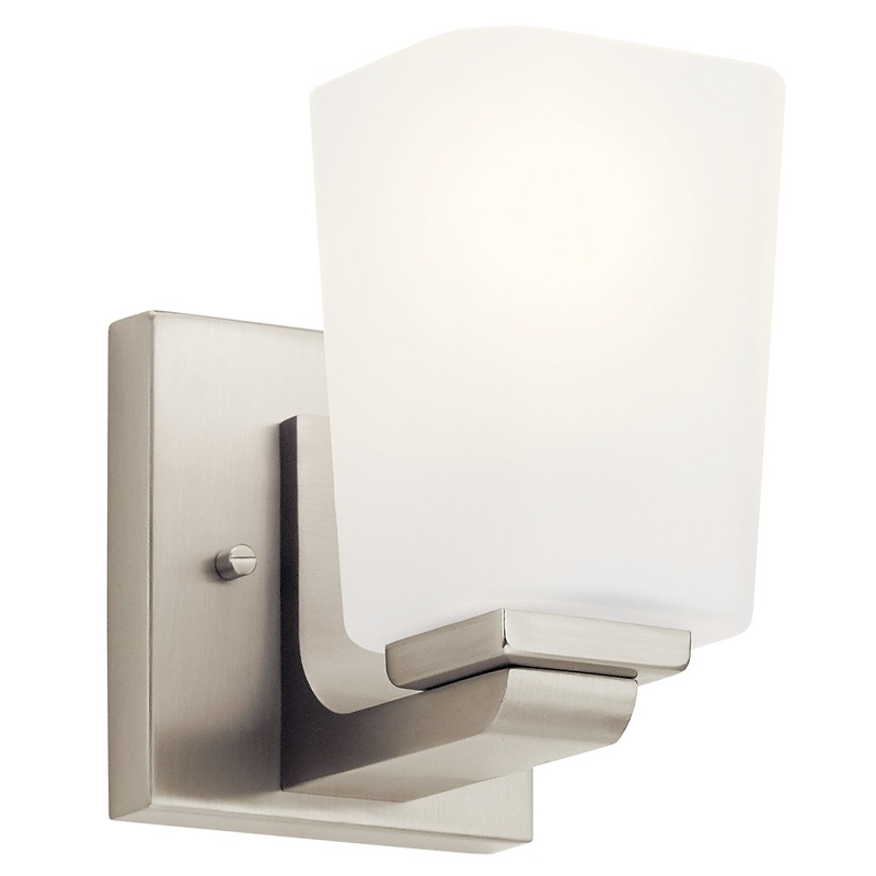 Kichler 55015NI One Light Wall Sconce, Brushed Nickel