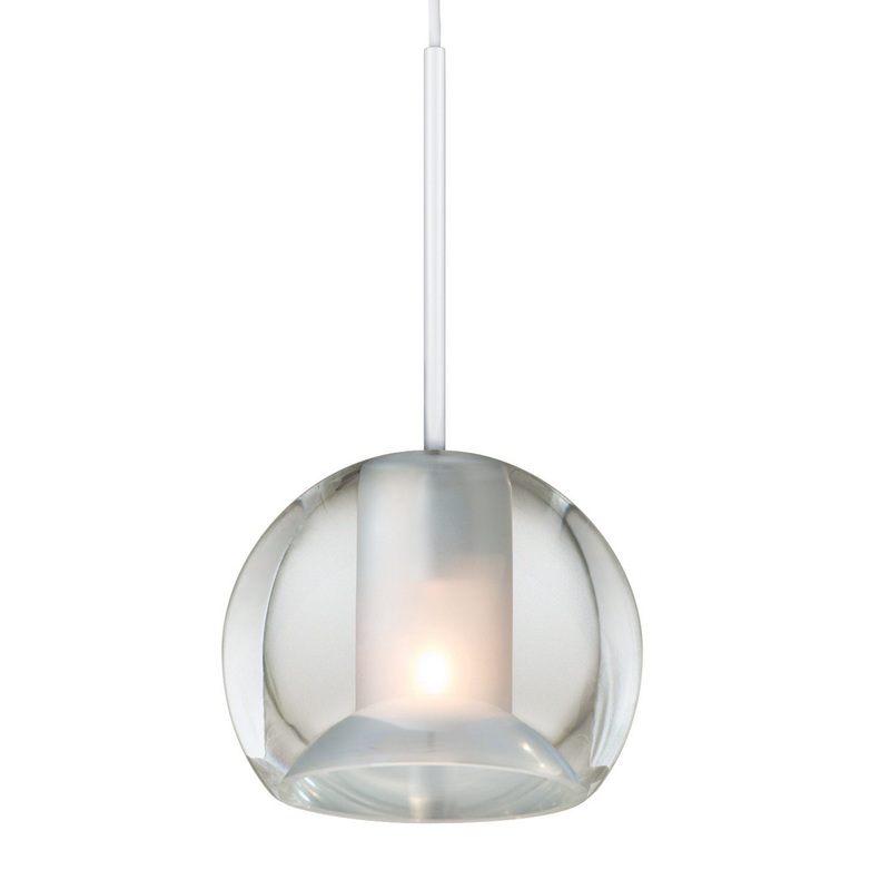 LED Pendant from the Gracie Collection in White Finish by Stone Lighting