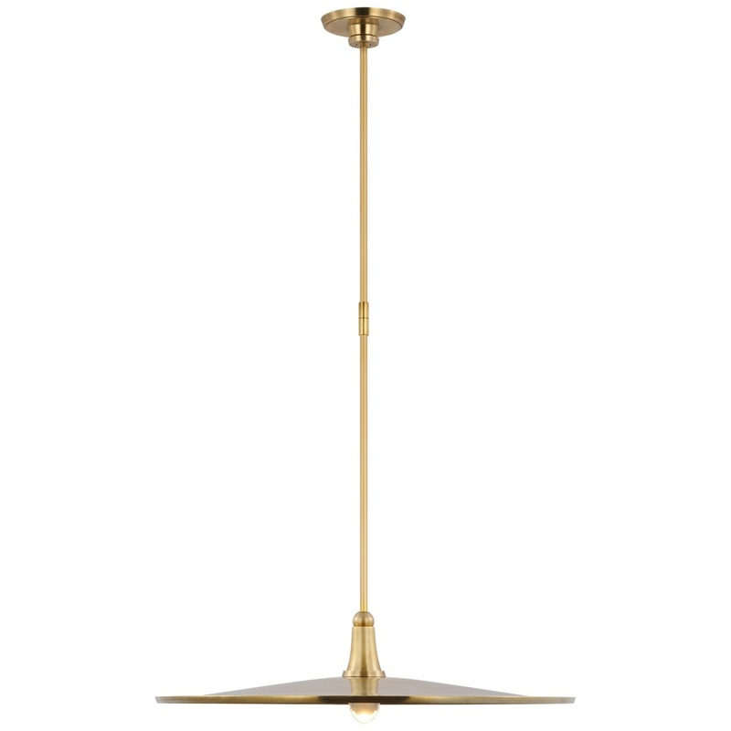 LED Pendant from the Truesdell Collection in Hand-Rubbed Antique Brass Finish by Visual Comfort Signature