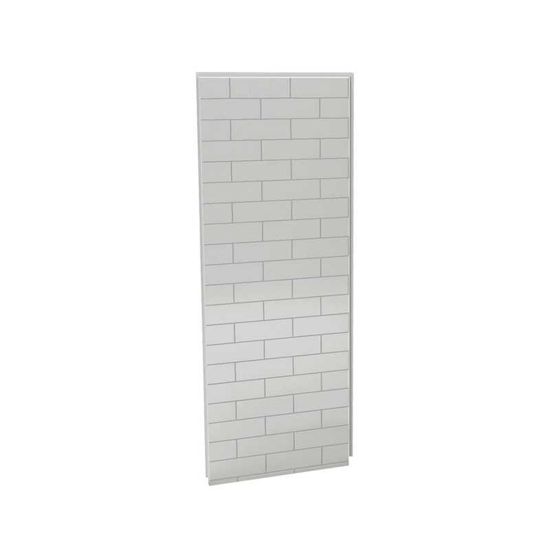 MAAX 103409-301-500 Utile 32 in. Composite Direct-to-Stud Side Wall in Metro Soft Grey